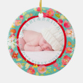 PixDezines sophie'ガーデンフォト/DIYフレームカラー セラミックオーナメント (裏面)