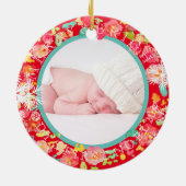 PixDezines sophie'ガーデンフォト/DIYフレームカラー セラミックオーナメント (裏面)