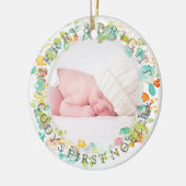 PixDezines sophie'ガーデンフォト/DIYフレームカラー セラミックオーナメント (左)