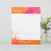 PixDezines Sorbet Swarls+リムーバブルアートデコリング レターヘッド (スタンド正面)