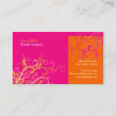 PixDezines Sorbet Swirls /Pink+Tangerine 名刺 (裏面)