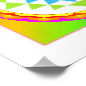 PixDezines Sri Yantra/Meditation/Chakra ポスター (角)