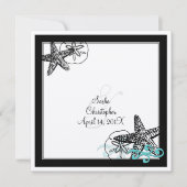 PixDezines STARFISH/感じベージュ色/DIYフォント+バックグラウンド 招待状 (正面)