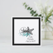 PixDezines Starfish、結婚式招待状 招待状 (スタンド正面)