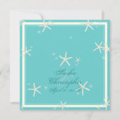 PixDezines starfish/diy背景色 招待状 (正面)
