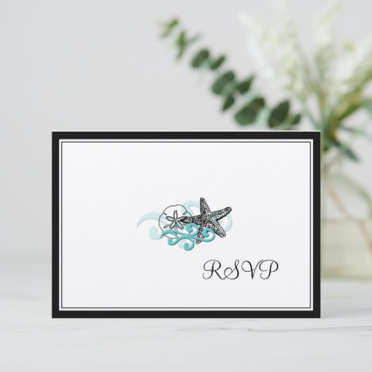 PixDezines Starfish RSVPs 出欠カード (スタンド正面)