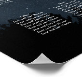 PixDezines Stars+Light Stringsシーティングチャート ポスター (角)