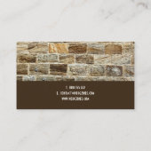 PixDezines Stonemasons、石工 名刺 (裏面)