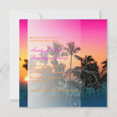 PixDezines sunset at A-Bay/hawaii 招待状 (裏面)