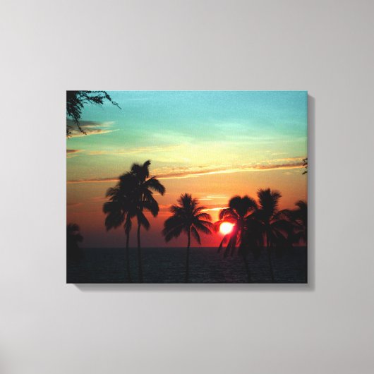 PixDezines sunset at mauna keaビーチ キャンバスプリント (正面)