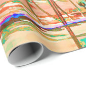 PixDezines Sunset Hawaiian Beach/Coral/Teal ラッピングペーパー (ロールコーナー)