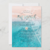 PixDezines Surfsアップビーチバルミツワー招待状 招待状 (正面)