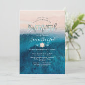 PixDezines Surfsアップビーチバルミツワー招待状 招待状 (スタンド正面)