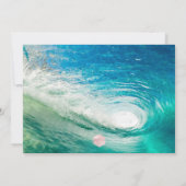 PixDezines Surfs Up、パイプラインビーチバー（ユダヤ教の）バル・ミツバー 招待状 (裏面)