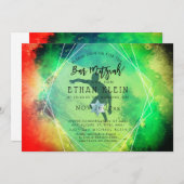 PixDezines Surfs Up/Surfer/ビーチバー（ユダヤ教の）バル・ミツバー 招待状 (正面/裏面)