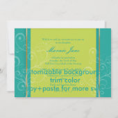 PixDezines Swarls、2012 Sharization、DIY Color 招待状 (裏面)