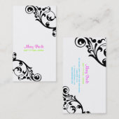 PixDezines swarls/diy背景色 名刺 (正面/裏面)