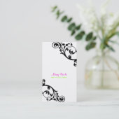 PixDezines swarls/diy背景色 名刺 (スタンド正面)