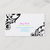 PixDezines swarls/diy背景色 名刺 (裏面)