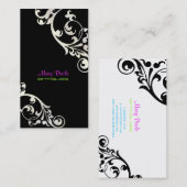 PixDezines swarls/diy背景色 名刺 (正面/裏面)