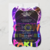 PixDezines Sweet 15/Glowパーティー 招待状 (裏面)