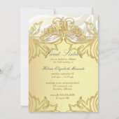 PixDezines Sweet 16/ゼブラストライプ、カスタマイズカラー 招待状 (裏面)