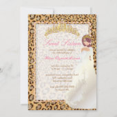 PixDezines Sweet 16/ゼブラストライプ 招待状 (裏面)