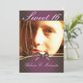 PixDezines Sweet 16/プリンセス/ティアラ（背面） 招待状 (スタンド正面)