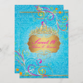 PixDezines Sweet 16/レインボースワールズ 招待状 (正面/裏面)