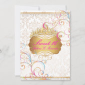 PixDezines SWEET 16/レインボー スワールズ 招待状 (正面)