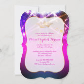 PixDezines Sweet 16、レーザー光/ネオン光 招待状 (裏面)