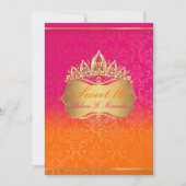 PixDezines Sweet 16/ヴィンテージRossi Damask 招待状 (正面)