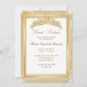 PixDezines Sweet 16/ヴィンテージRossi Damask 招待状 (裏面)