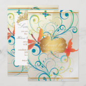 PixDezines SWEET 16/BUTTERBURES/SWIRLS/DRAGONBLES 招待状 (正面/裏面)