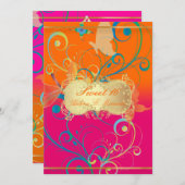 PixDezines Sweet 16/Butterfiles/Swarls/Dragonbles 招待状 (正面/裏面)