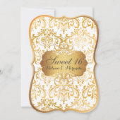 PixDezines Sweet 16/princess/rossi damask 招待状 (正面)