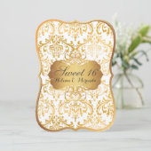 PixDezines Sweet 16/princess/rossi damask 招待状 (スタンド正面)