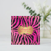 PixDezines Sweet 16/Zebra Stripes 招待状 (スタンド正面)