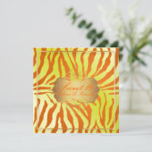 PixDezines Sweet 16/Zebra Stripes 招待状 (スタンド正面)