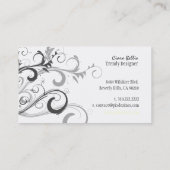 PixDezines Swirls /グラファイト+Eggshell 名刺 (裏面)