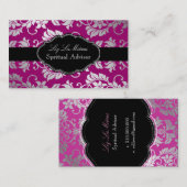 PixDezines Tanza ダマスク/DIY 背景/バーリー 名刺 (正面/裏面)