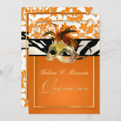 PixDezines Tanza Damask/キンセアニェラ/ゼブラ 招待状 (正面/裏面)