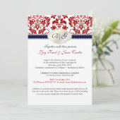 PixDezines Tanza Damask/DIYカラー！!! 招待状 (スタンド正面)