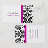 PixDezines Tanza Damask/DIYカラー!!!/magenta 名刺 (正面/裏面)