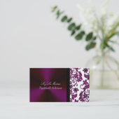 PixDezines Tanza Damask/DIY背景色 名刺 (スタンド正面)