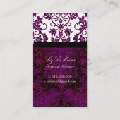 PixDezines Tanza Damask/DIY背景色 名刺 (裏面)