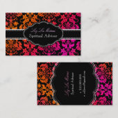 PixDezines Tanza Damask/DIY背景 名刺 (正面/裏面)