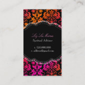 PixDezines Tanza Damask/DIY背景 名刺 (裏面)