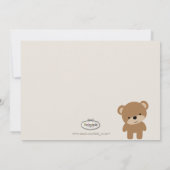 PixDezines teddy bear photo birth announcement（Pix 案内状 (裏面)