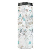 PixDezines TERRAZZOアクアティール（緑がかった色）シルバー タンブラー (裏面)